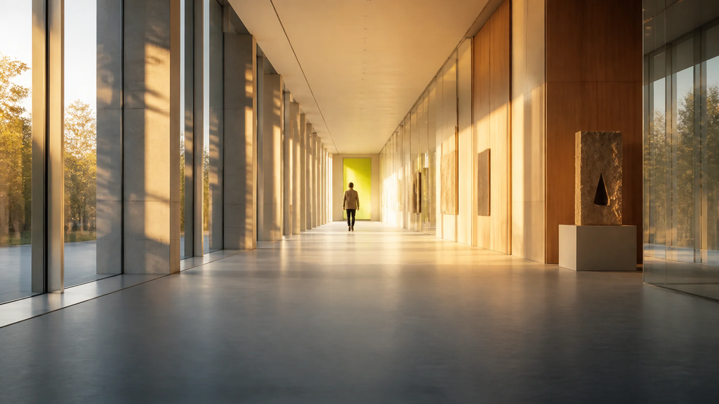 FOLLOW-UP — The expo does not close. Shortlists, downloads, meetings and reminders keep working after the visitor logs out.